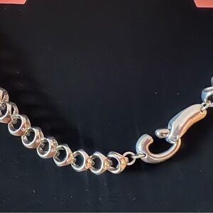 Chunky Sterling Silver Chain Link Statement Choker Necklace